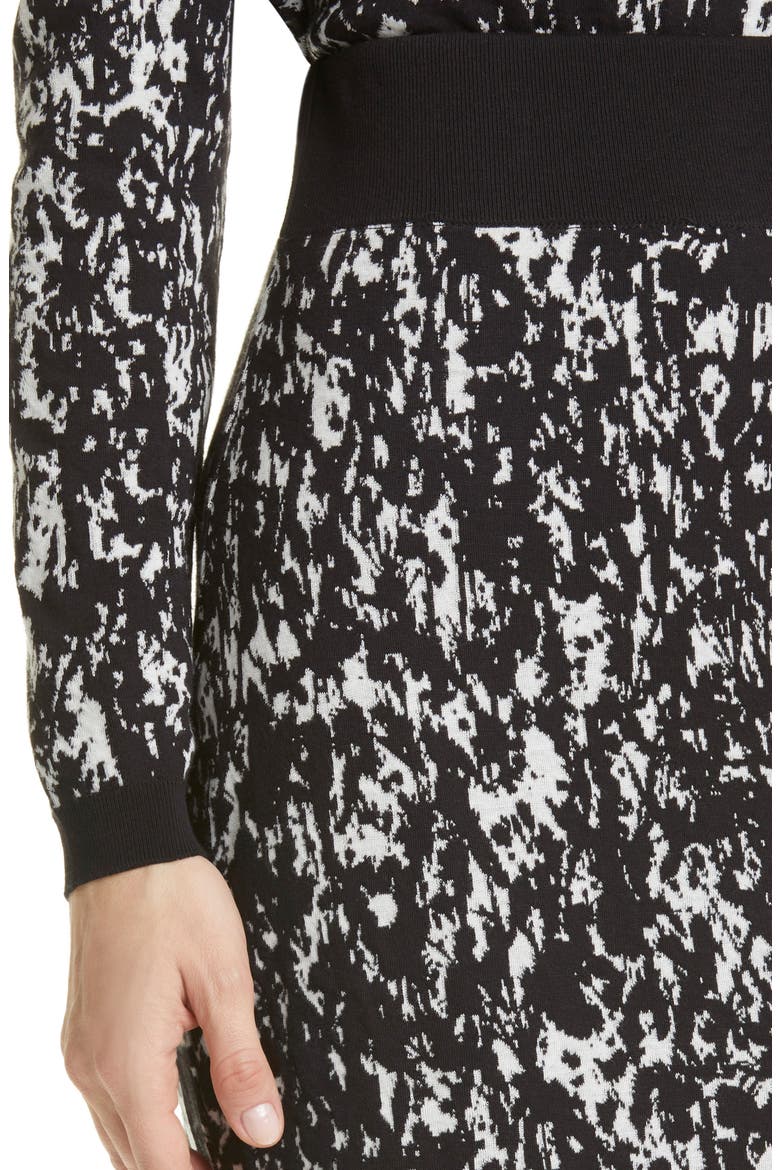 Emkara Cotton Blend Pencil Skirt, Alternate, color, BLACK FANTASY