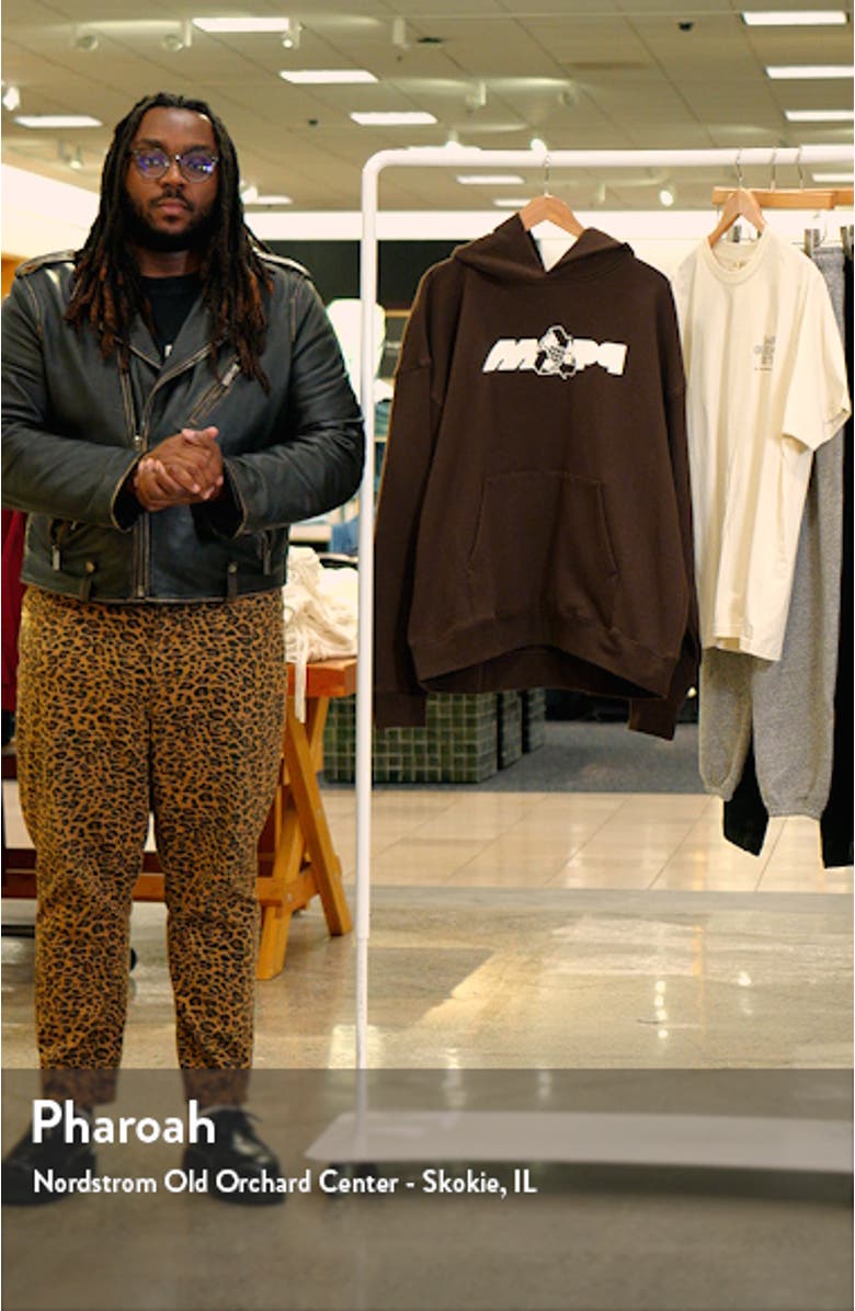 Recycle Logo Graphic Cotton Hoodie, sales video thumbnail