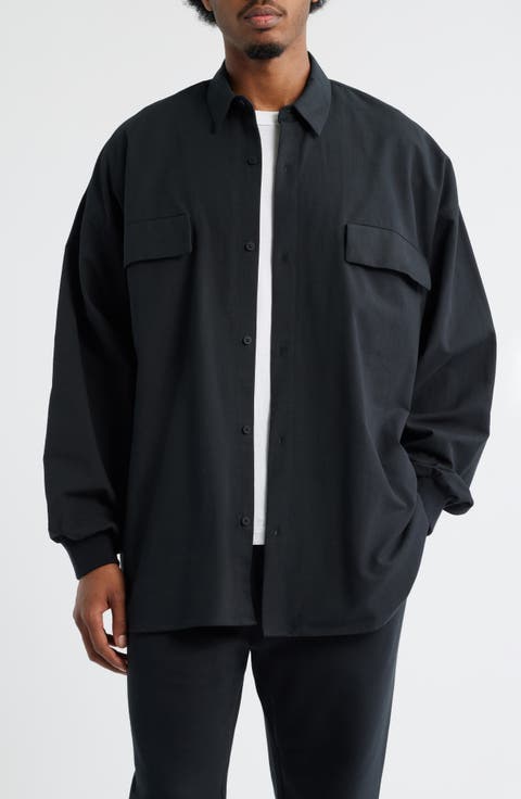 Oversize Oxford Button-Up Shirt