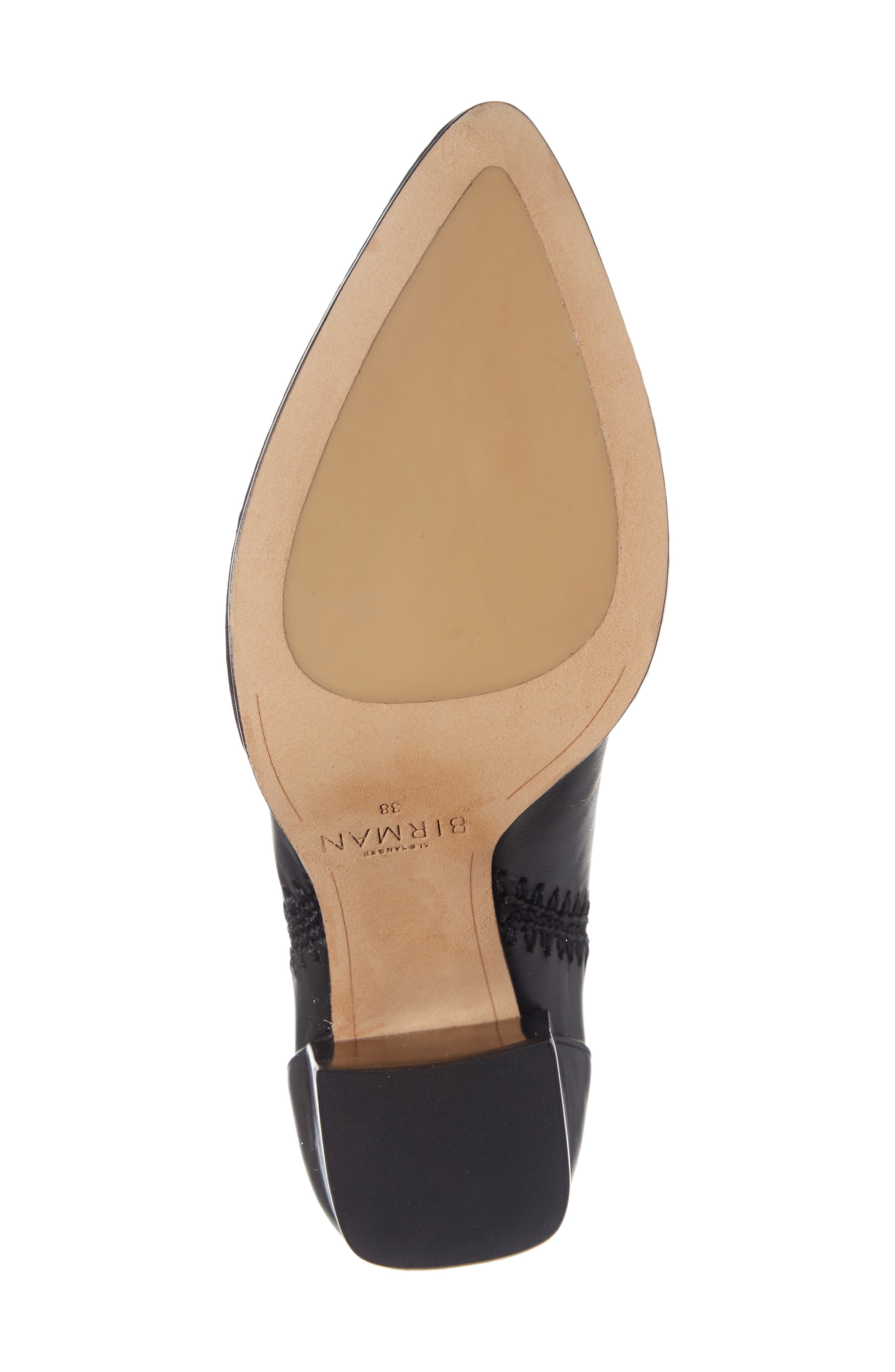 Benta Pieced Bootie, Alternate, color, BLACK LEATHER