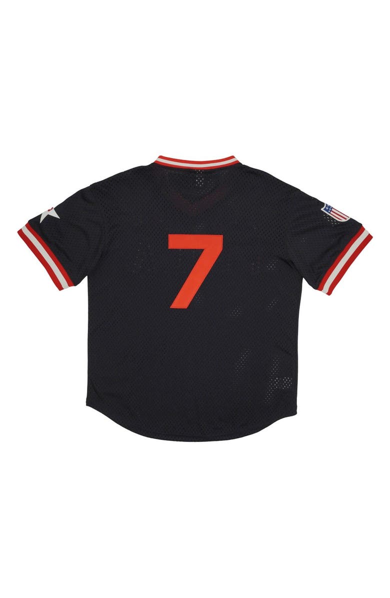 RINGS & CRWNS Men's Rings & Crwns #7 Black Philadelphia Stars Mesh Replica V-Neck Jersey, Alternate, color, Black