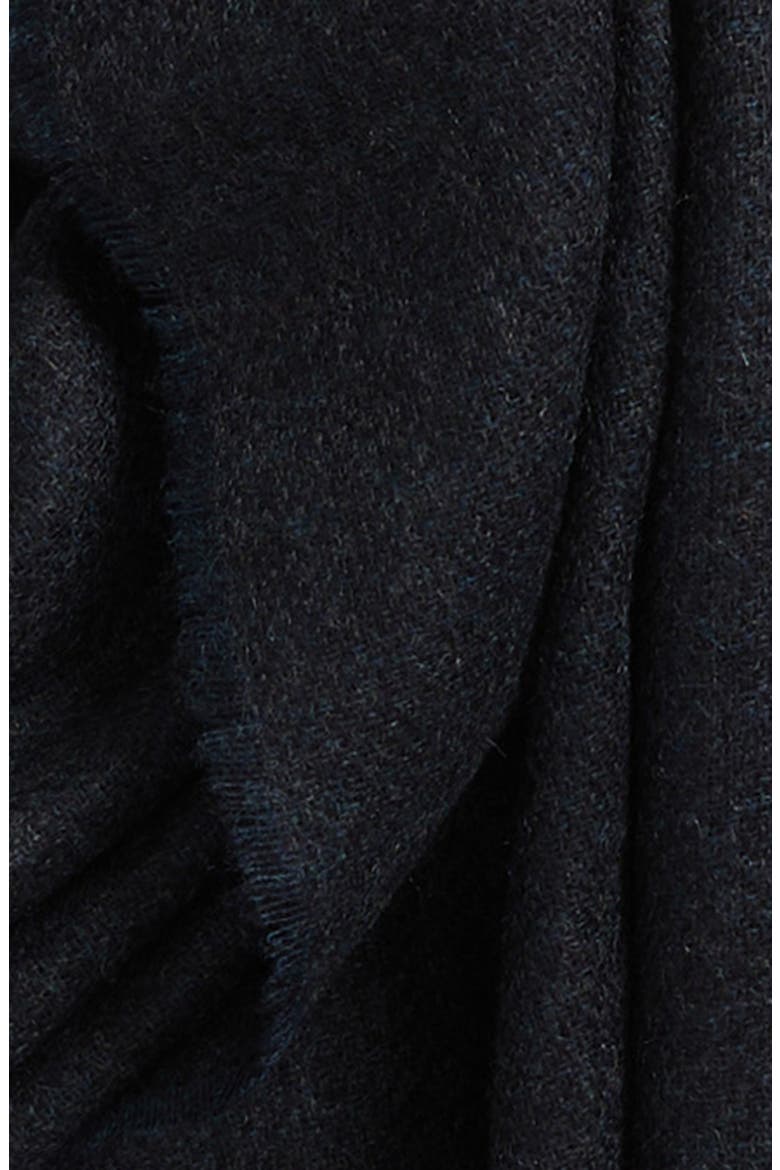 Textured Cashmere Scarf, Alternate, color, NAVY