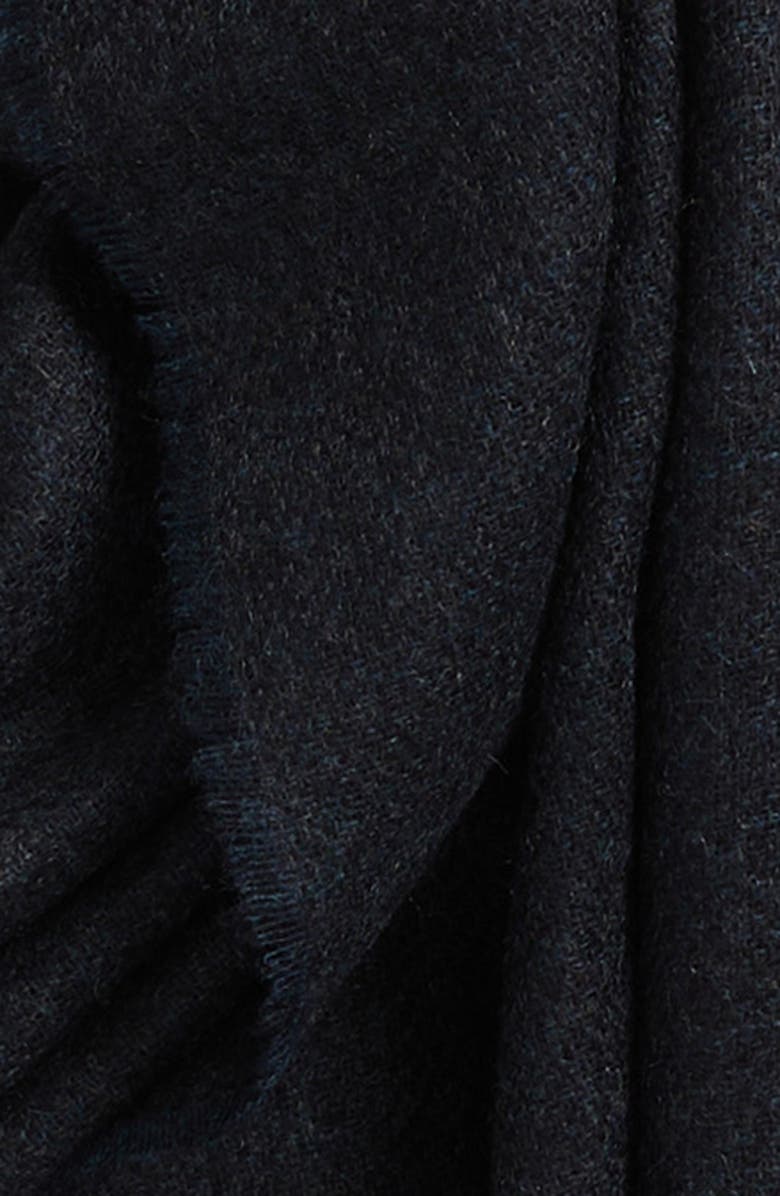 Canali Textured Cashmere Scarf, Alternate, color, Navy