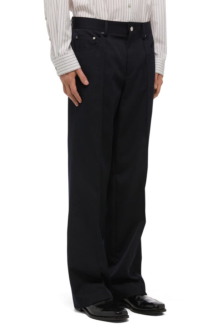 Five-Pocket Gabardine Dress Pants, Alternate, color, BLACK