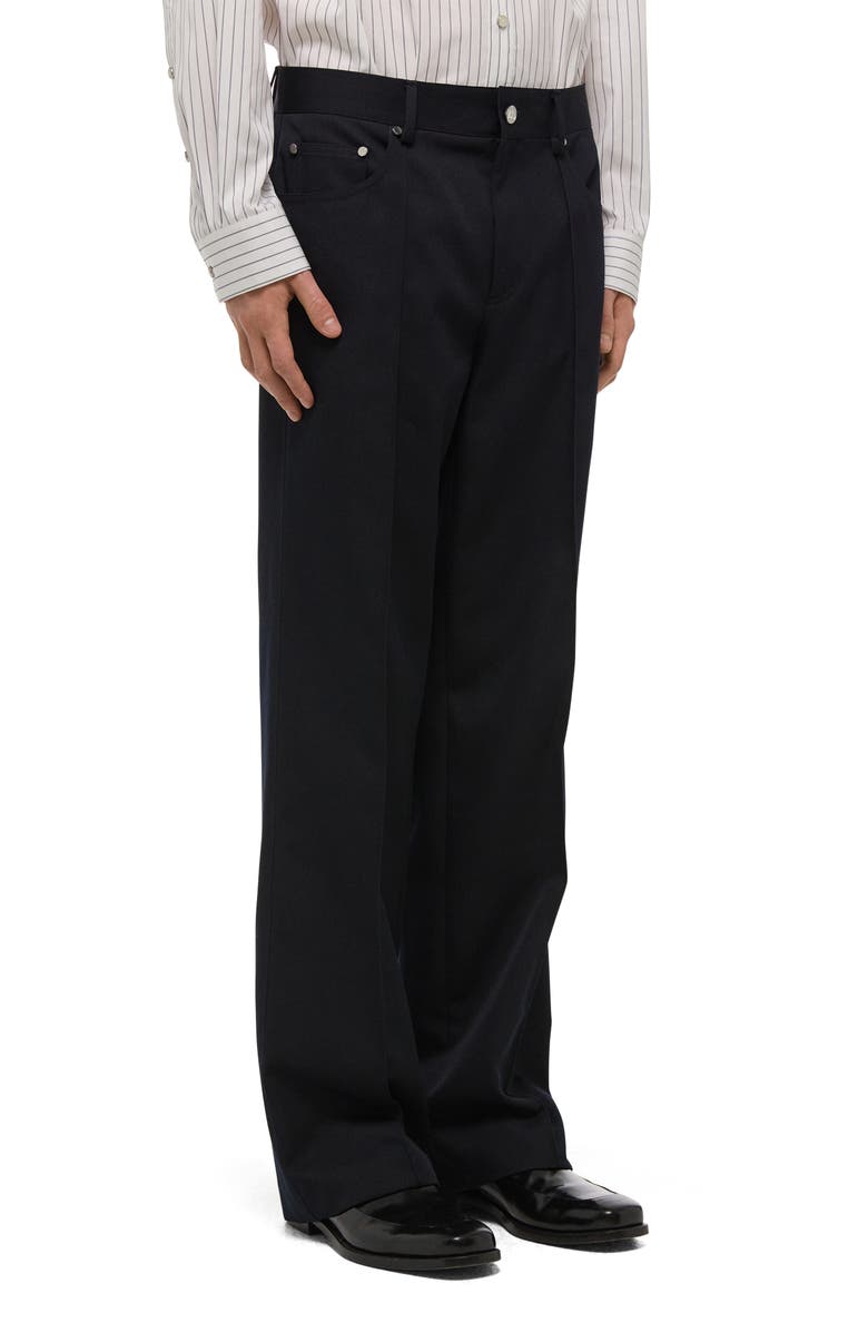 Helmut Lang Five-Pocket Gabardine Dress Pants, Alternate, color, Black
