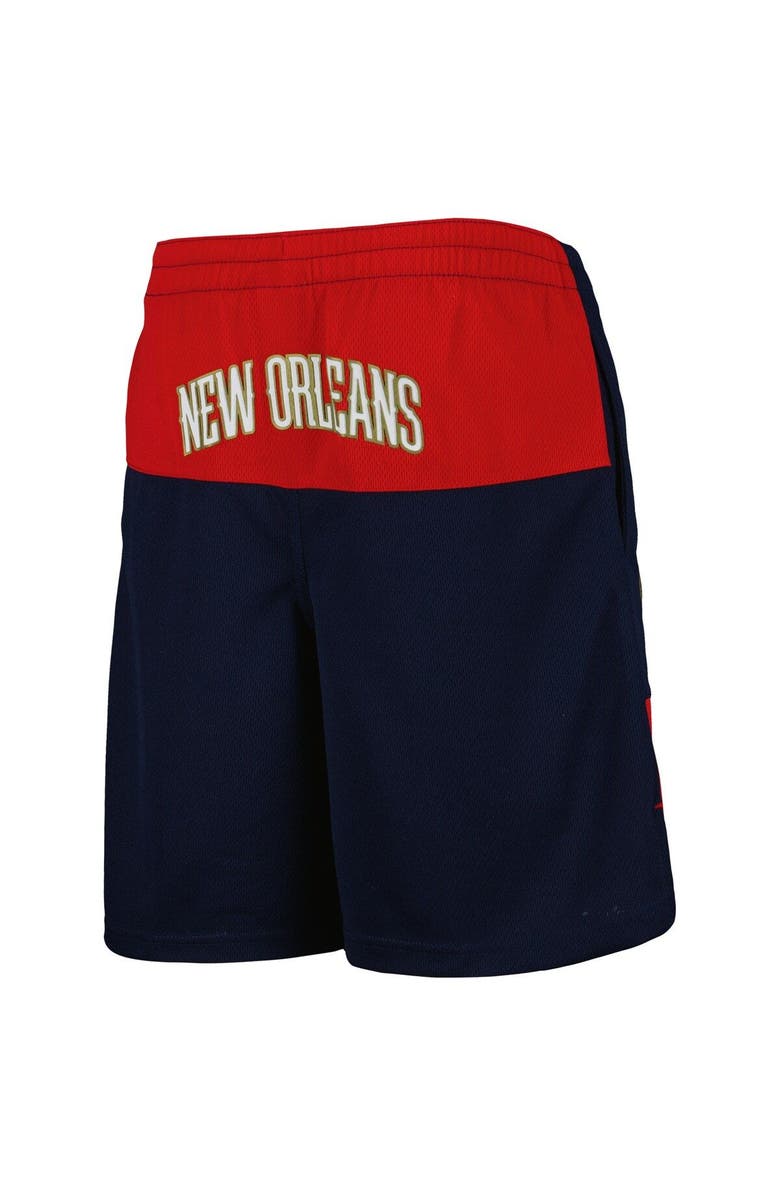 Outerstuff Youth Zion Williamson Navy New Orleans Pelicans Pandemonium Name & Number Shorts, Alternate, color, 