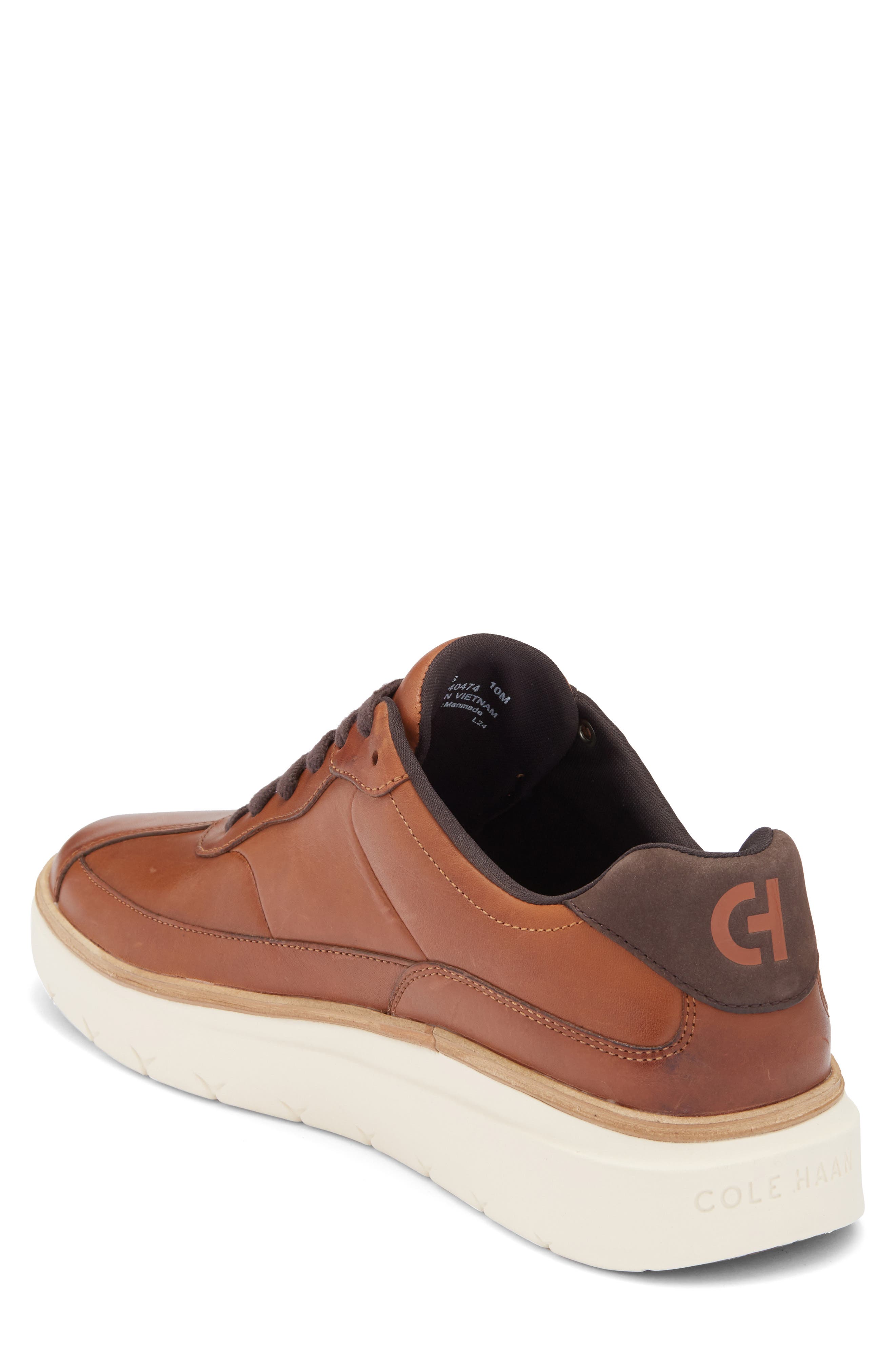 Cole Haan GrandPro FeatherArc Bike Toe Sneaker, Alternate, color, British/ Ivory/ Hickory