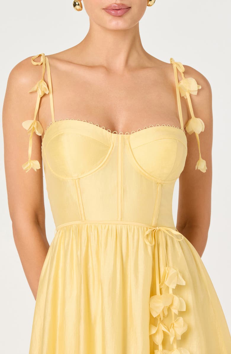 ASTR the Label Halcyon A-Line Dress, Alternate, color, Yellow