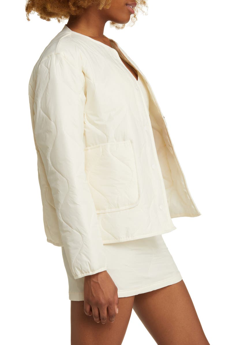 CONEY ISLAND PICNIC Alpine Slopes Quilted Bomber Jacket, Alternate, color, 