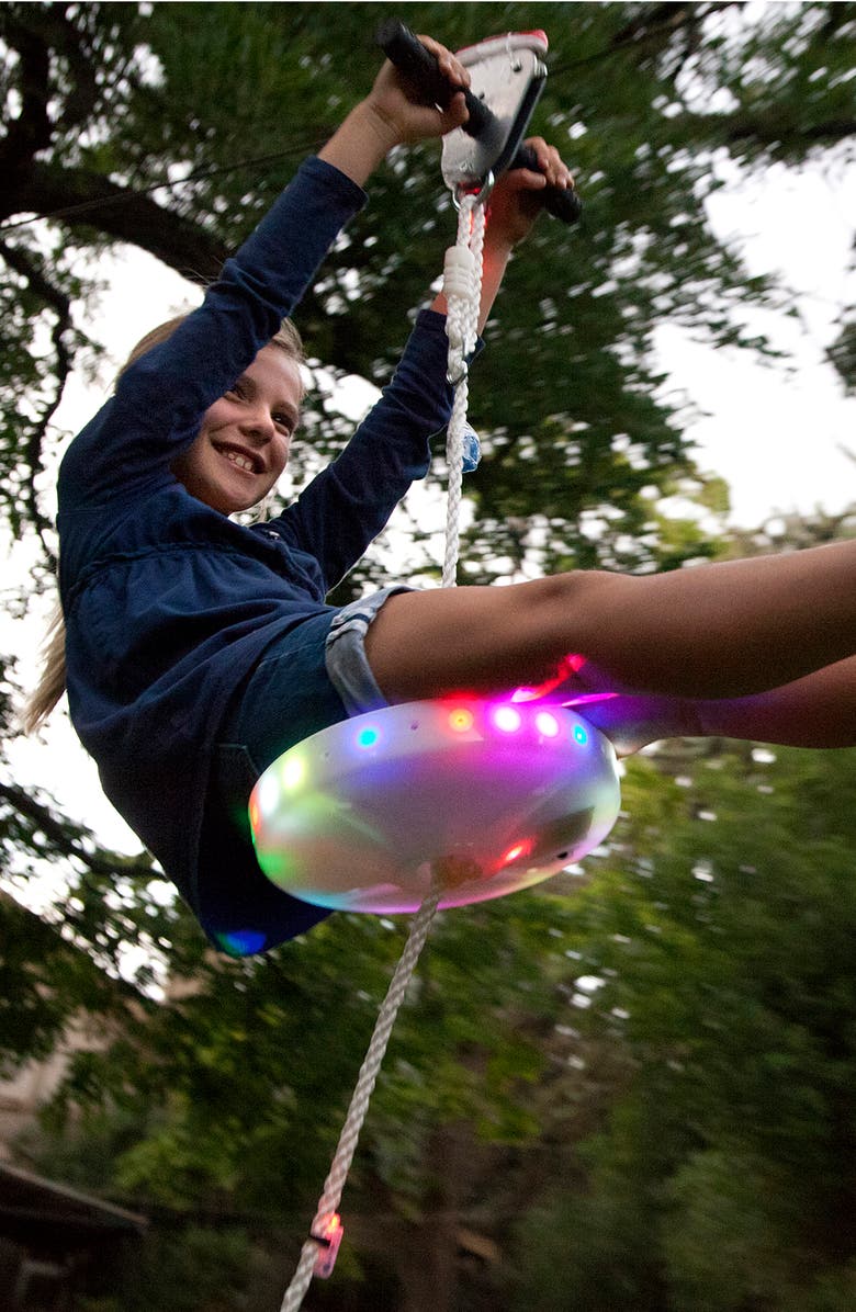 Brand 44 Slackers Night Riderz 100-Foot Zipline Kit with Seat, Alternate, color, 