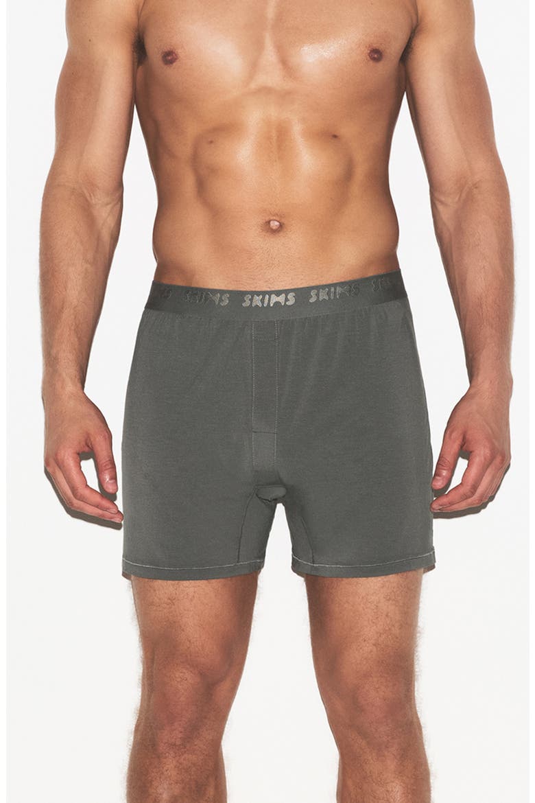 Stretch 3-Pack Knit Boxers, Alternate, color, GUNMETAL MULTI
