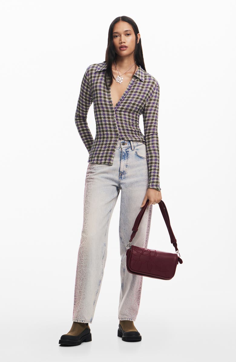 Desigual Niigata Plaid Button-Up Shirt, Alternate, color,