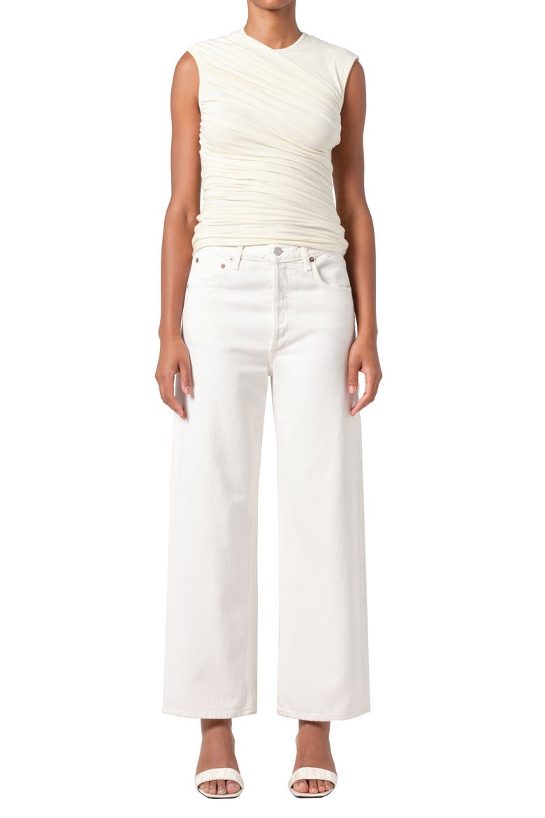 Ren High Waist Wide Leg Jeans, Alternate, color, FORTUNE COOKIE (NATURAL)