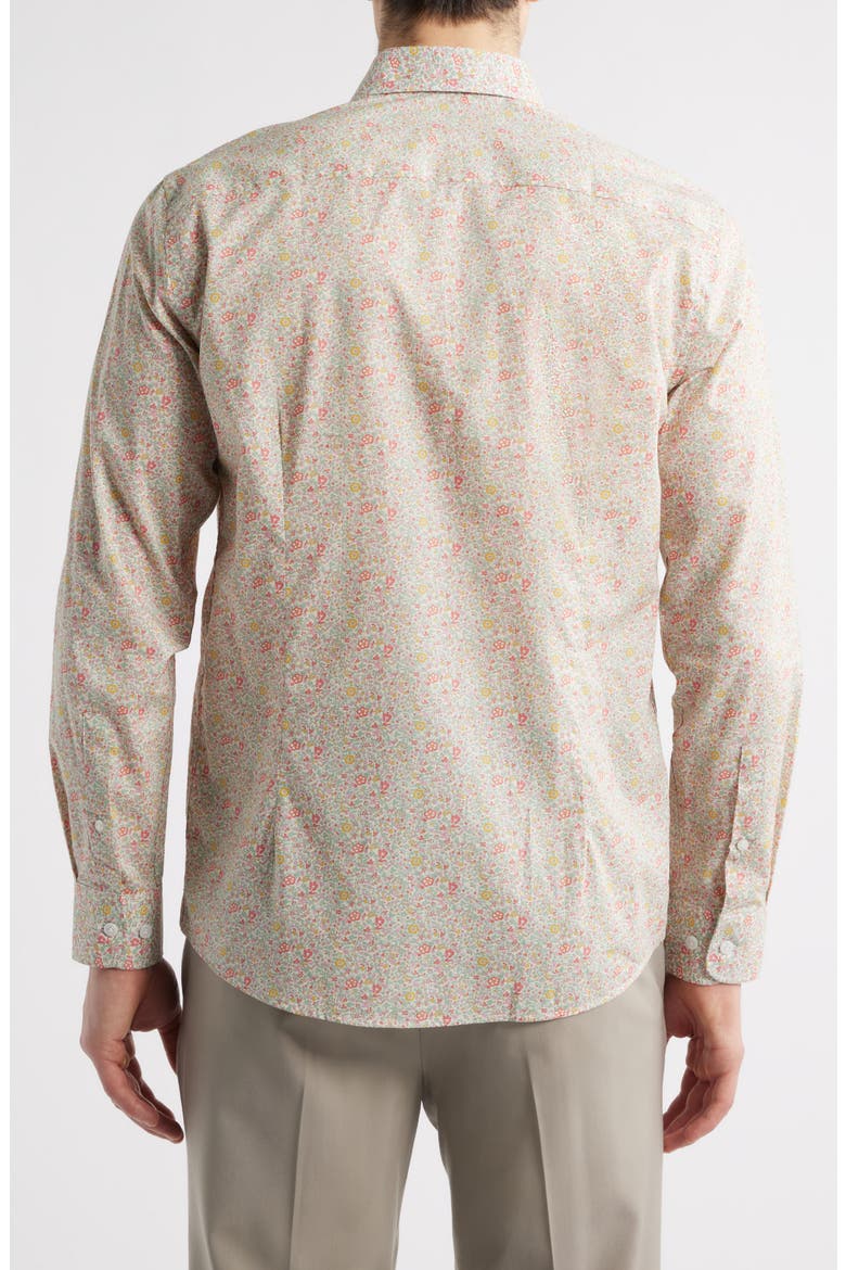 Denis Floral Button-Up Shirt, Alternate, color, PINK
