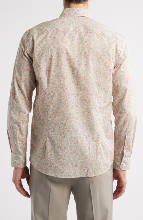 Jack Victor Denis Floral Button-up Shirt In Pink
