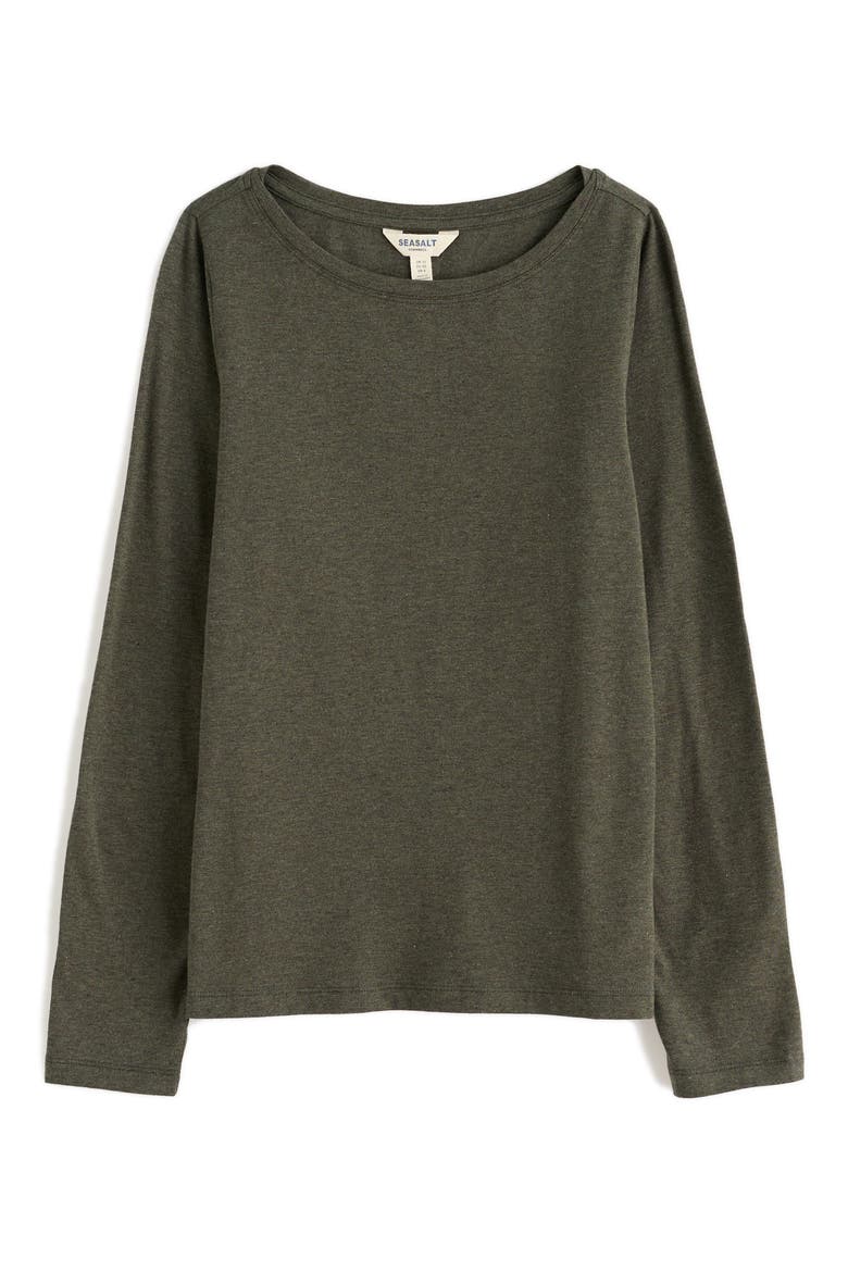Easel Cotton Blend T-Shirt, Alternate, color, NORI
