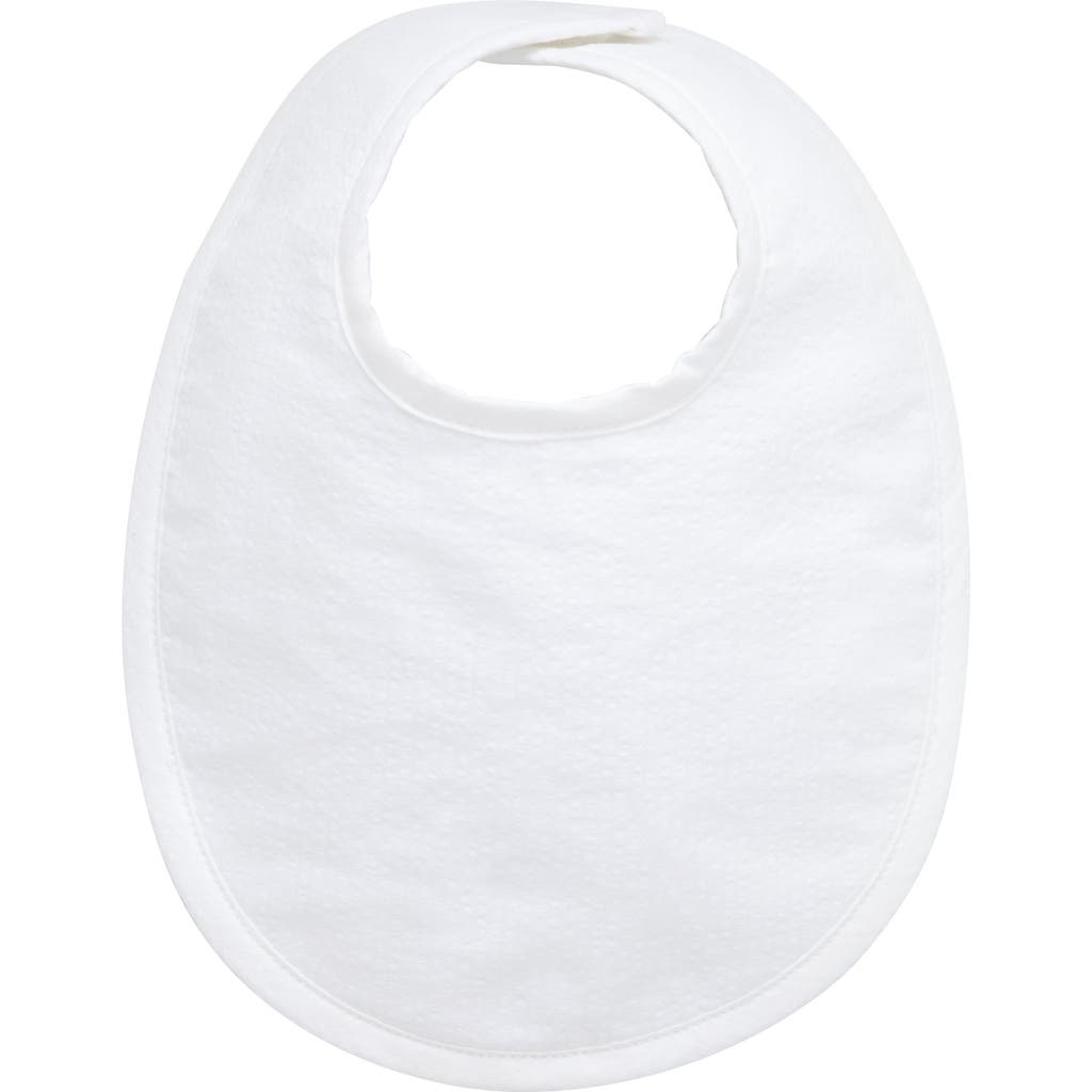 3 Marthas Seersucker Stripe Basic Bib