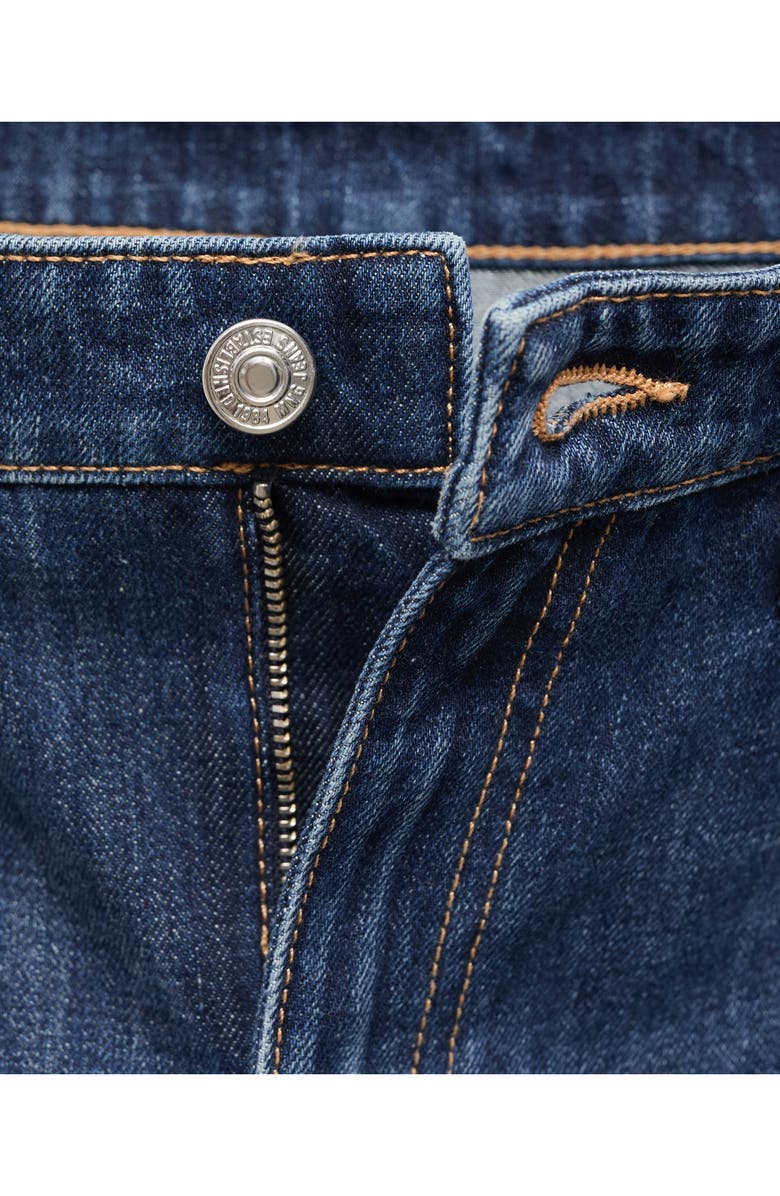 MANGO Low Rise Wide Leg Jeans, Alternate, color, Dark Blue