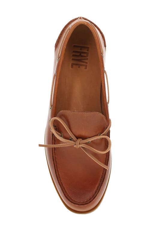 Frye Mason Boat Shoe In Saddle