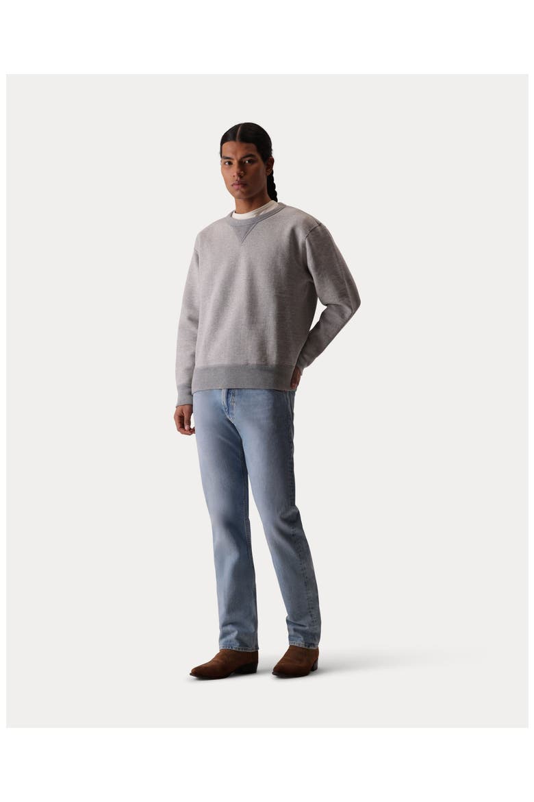Vintage Inspired Crew Neck Sweatshirt, Alternate, color, Melange Grey