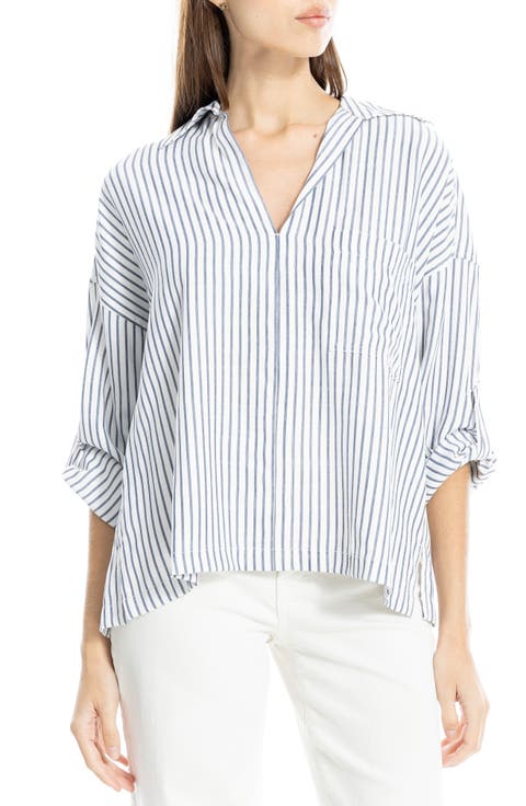 Stripe Collared Top