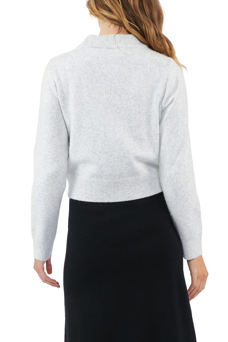 Tia Maternity/Crop Nursing Sweater, Alternate, color, SNOW MARLE