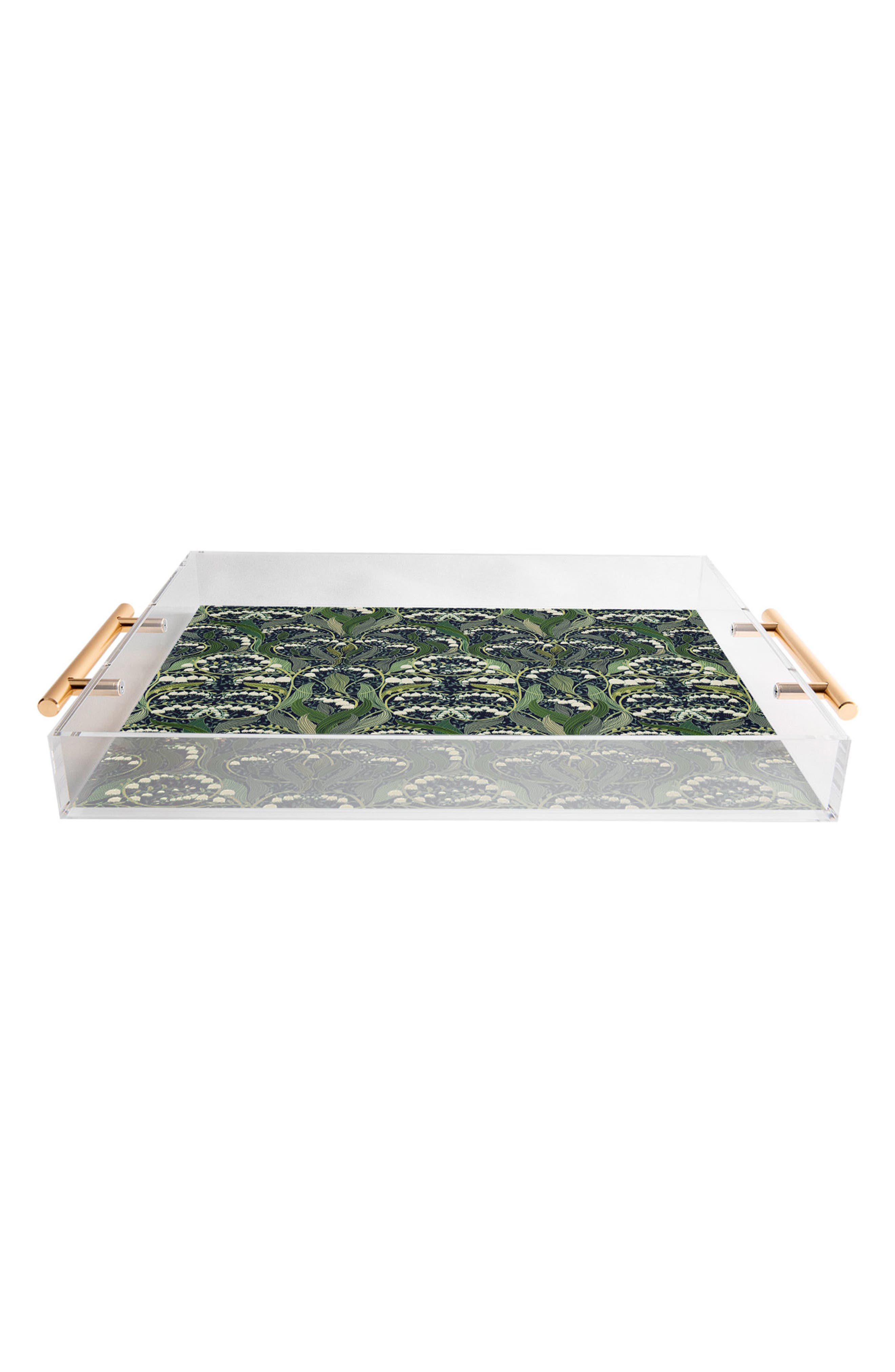 Deny Designs Wonderful Poisonous Lily Acrylic Tray