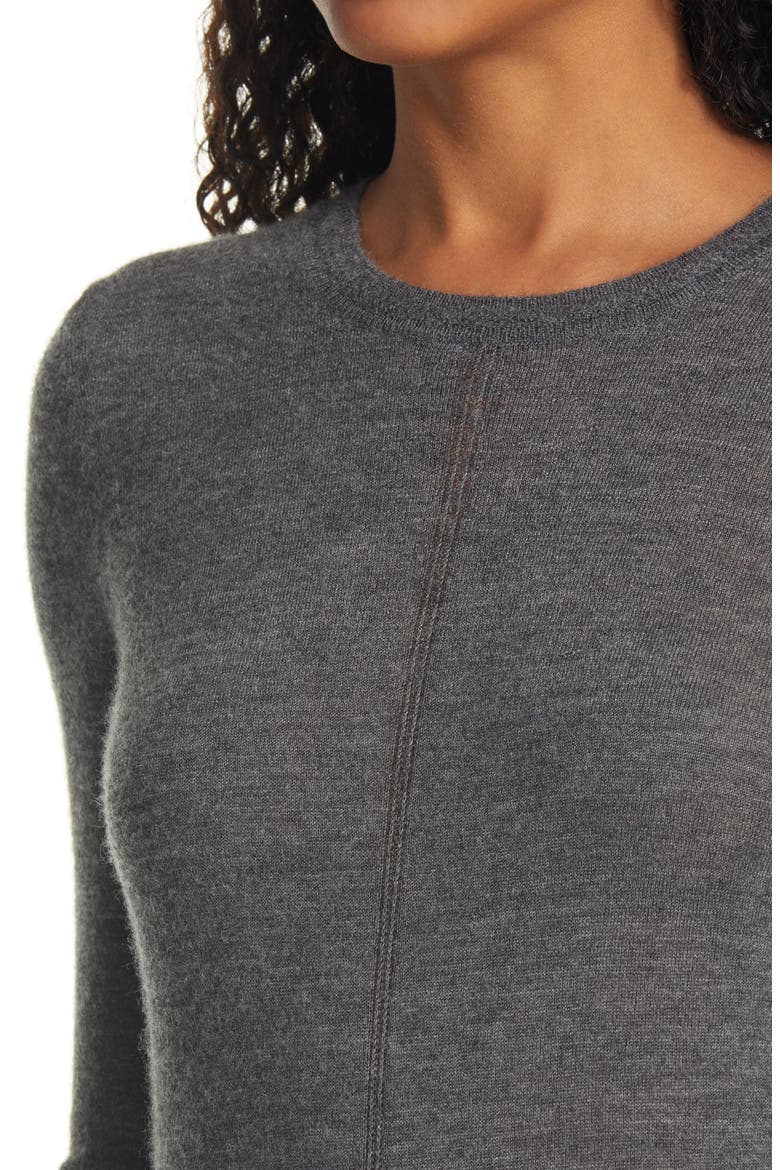 Mandee Cashmere Long Sleeve Sweater, Alternate, color, CHARC
