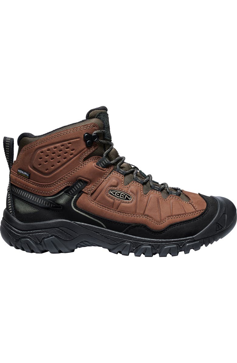 KEEN Targhee IV Waterproof Mid Hiking Shoe, Alternate, color, Bison/Black