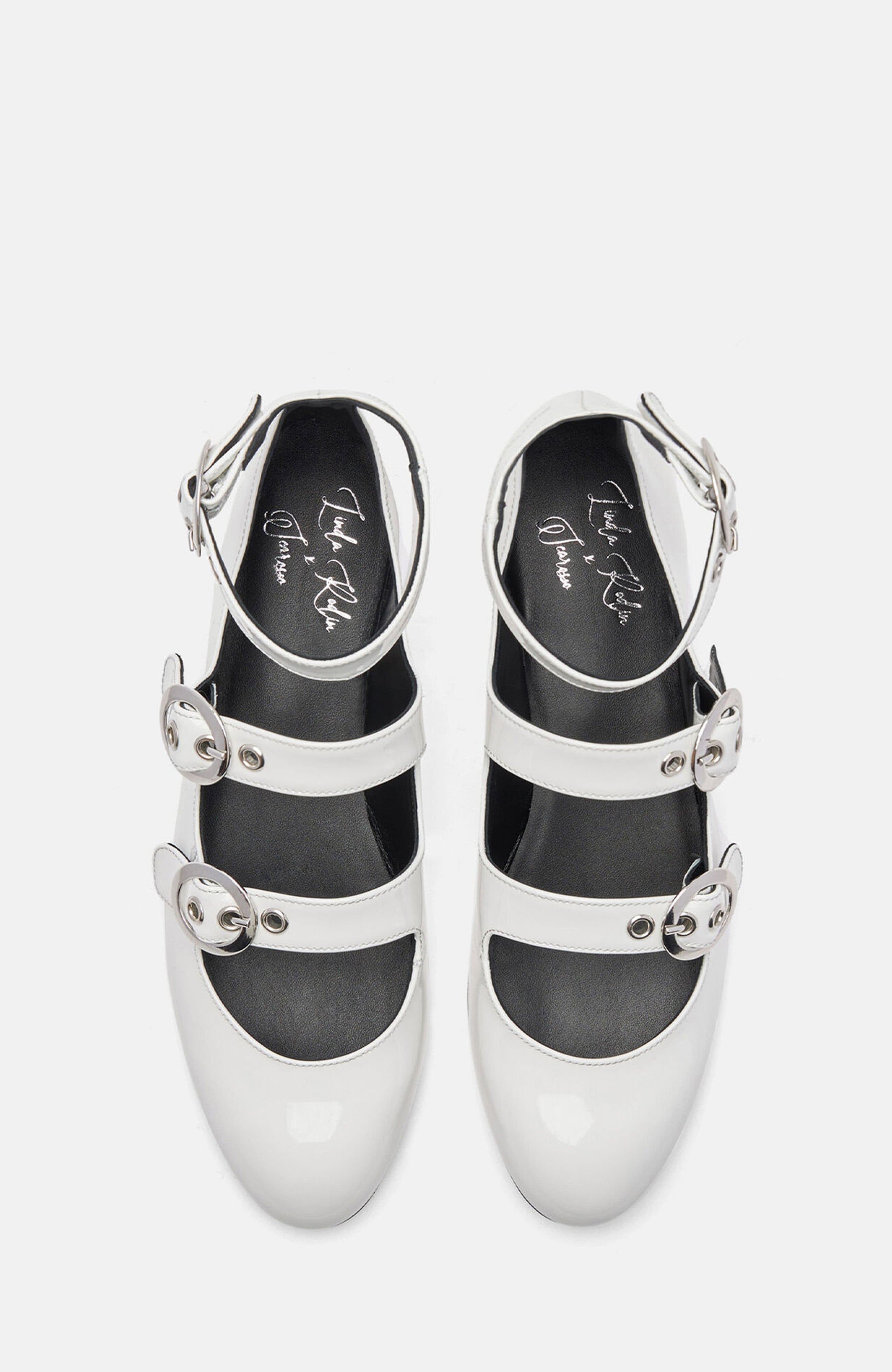 Linda II Ballerinas, Alternate, color, White