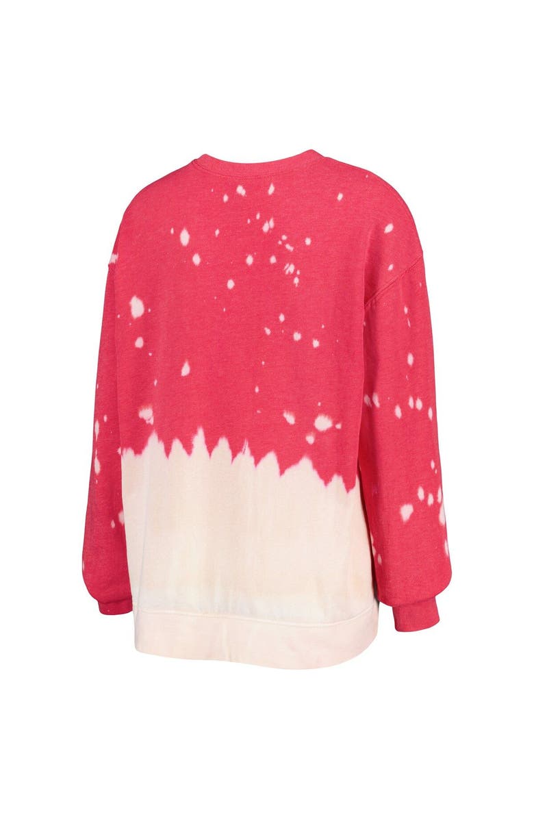 GAMEDAY COUTURE Women's Gameday Couture Cardinal USC Trojans Twice As Nice Faded Dip-Dye Pullover Sweatshirt, Alternate, color, Crimson