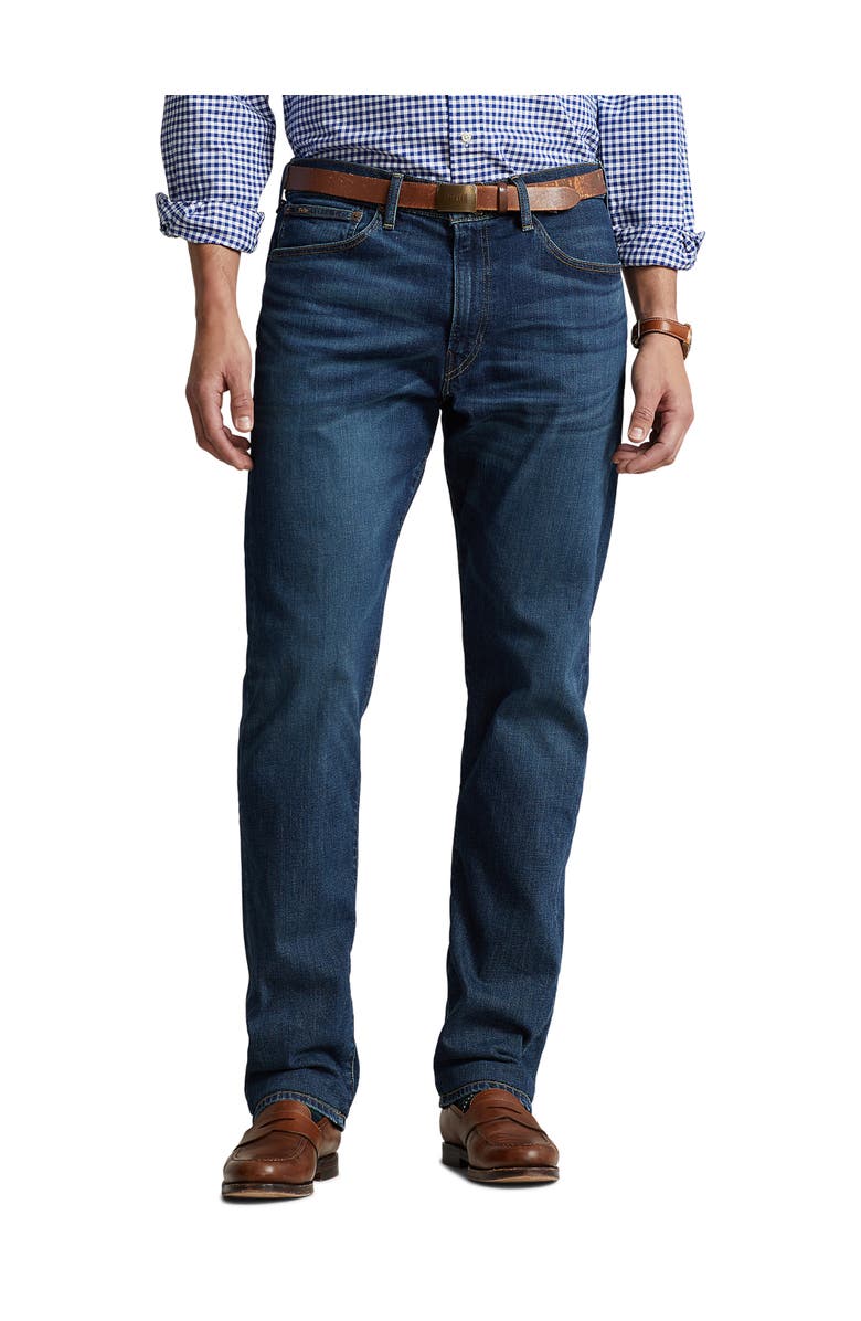 Polo Ralph Lauren Big & Tall Straight-Fit Denim Jeans, Main, color, 