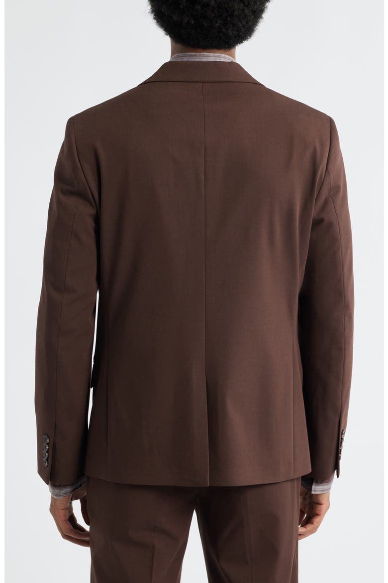 Slim Fit Solid Stretch Suit Jacket, Alternate, color, BROWN CHICORY