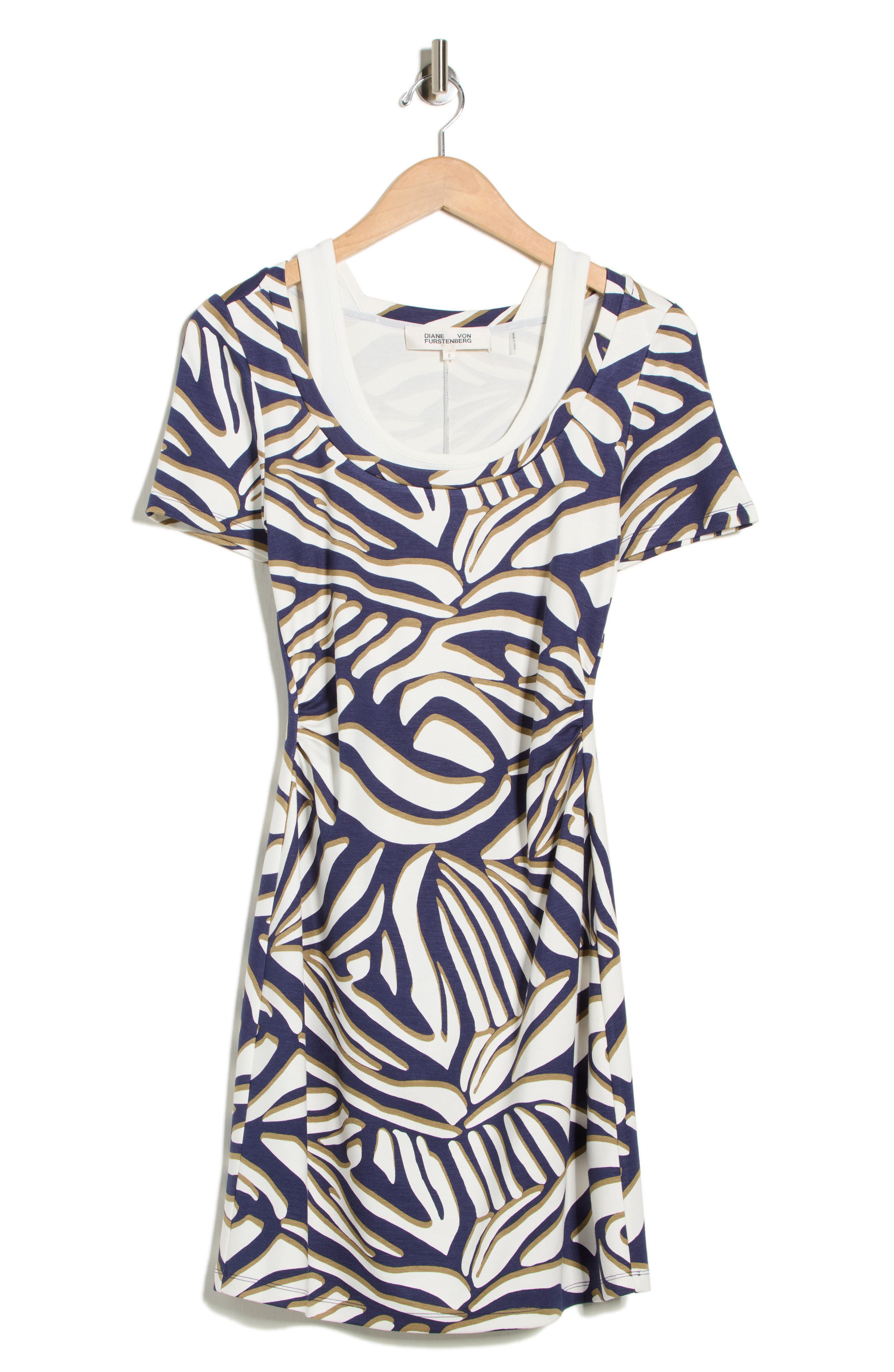 Diane von Furstenberg Maeve Short Sleeve A-Line Dress