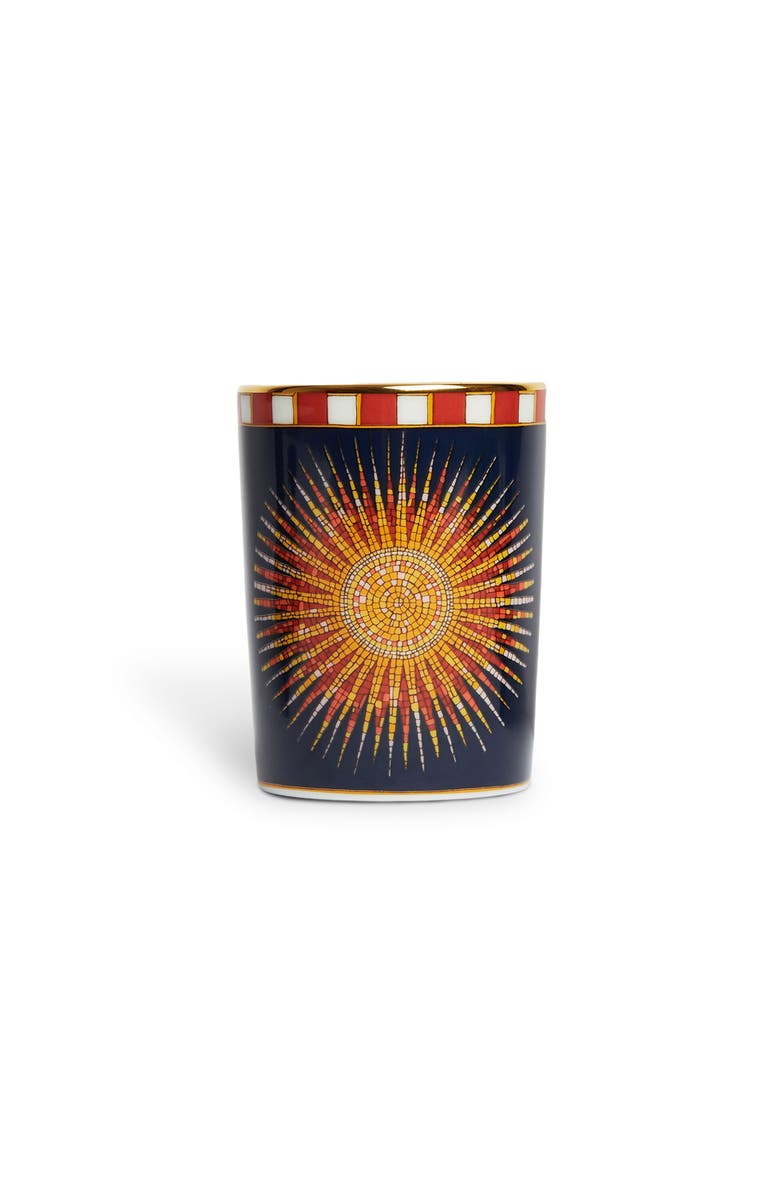 La DoubleJ Decorative Cup, Main, color, Sunrays Midnight Blue