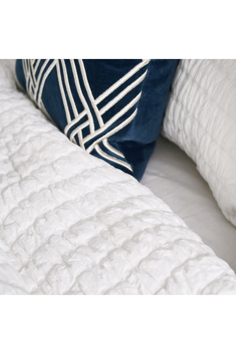 20" x 26" Elodie Dove Cotton Standard Sham - Machine Washable, Alternate, color, White