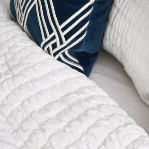 Elisabeth York 20" X 26" Elodie Dove Cotton Standard Sham In White