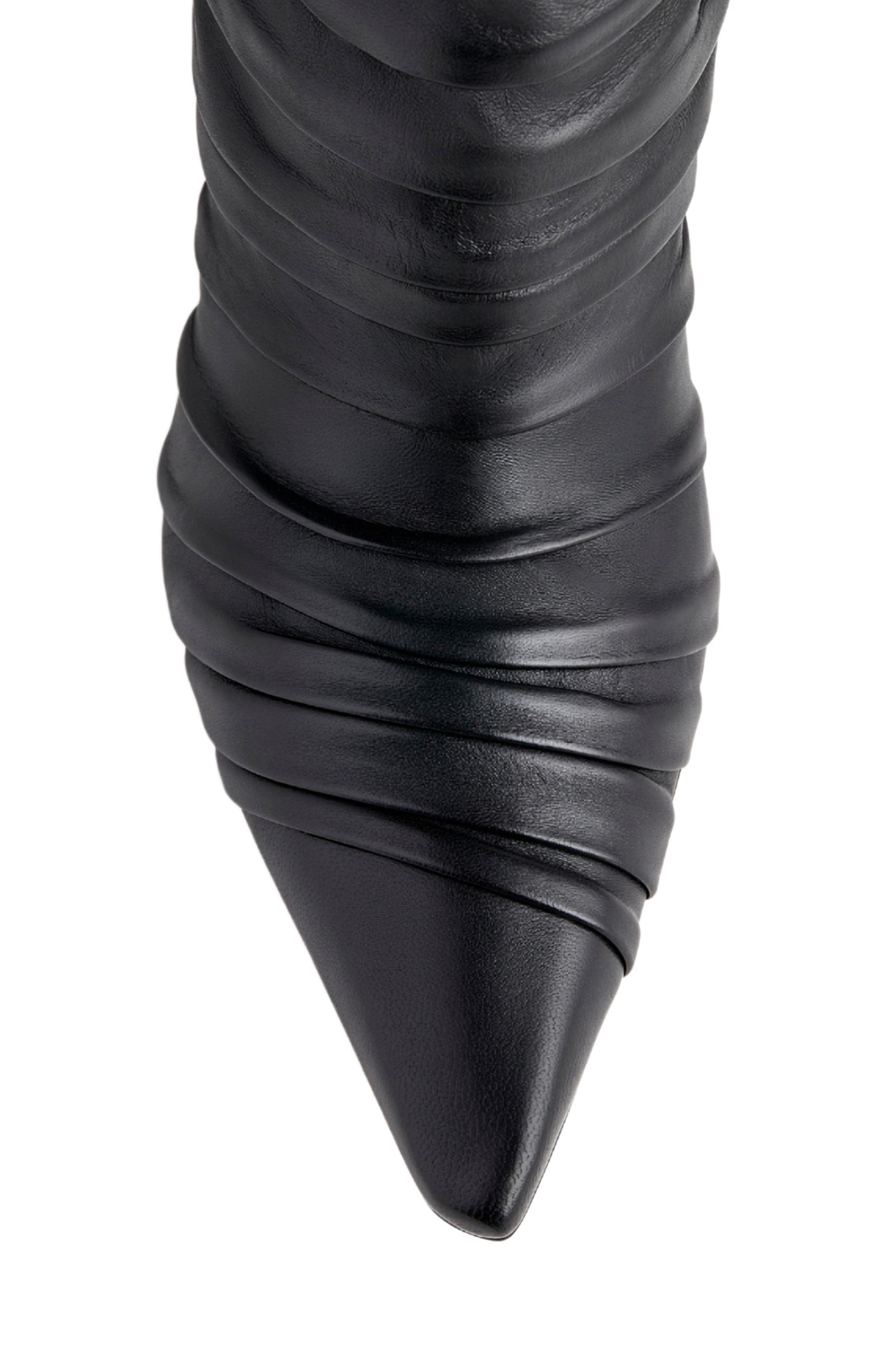 Neil J. Rodgers Plisse Ankle Boot, Alternate, color, Black Nappa