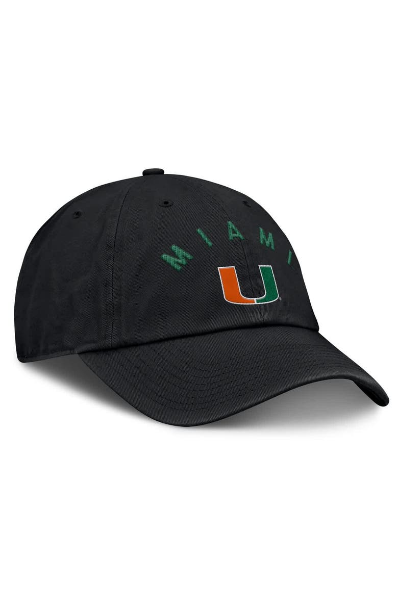 FANATICS Men's Fanatics Black Miami Hurricanes Myth Adjustable Hat, Alternate, color, 