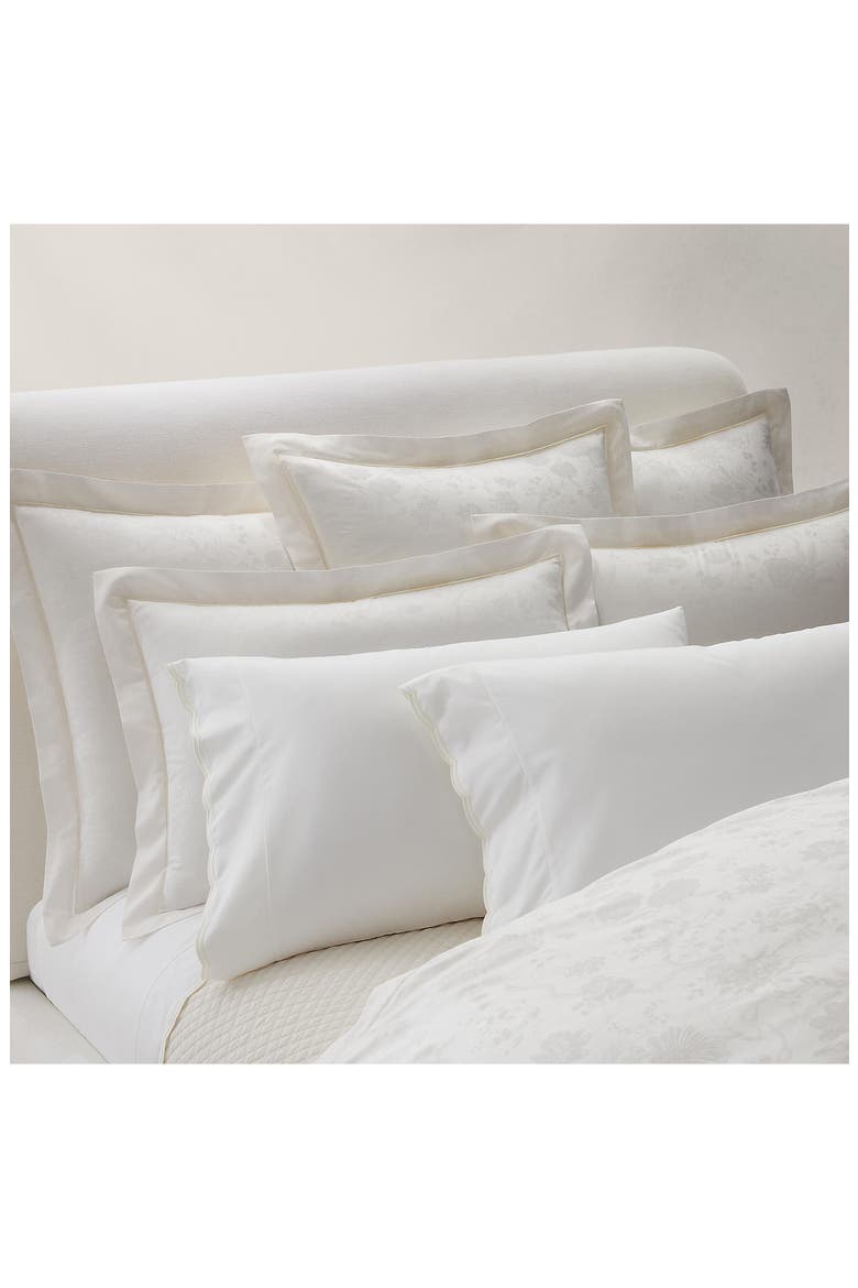 Bethany Floral Jacquard Pillow Sham, Alternate, color, PARCHMENT