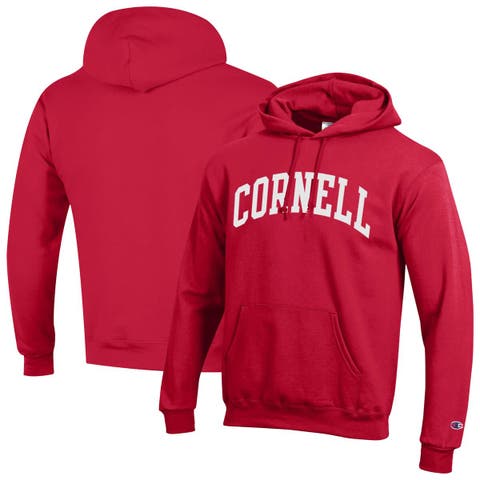 Men's Champion  Red Cornell Big Red Basic Arch Fleece Pullover Hoodie