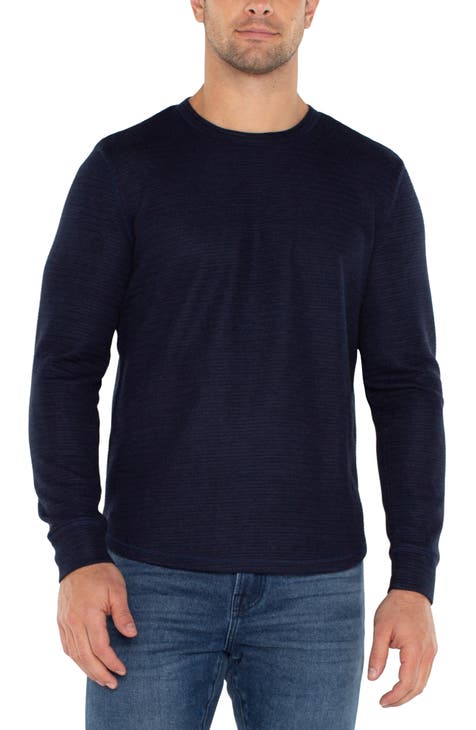 Nordstrom Tech-Smart Coolmax Blue Baselayer Crewneck offers Sweater Navy Size 2XL XXL