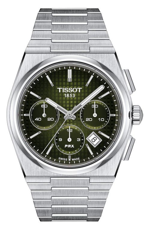 Tissot PRX Chronograph Bracelet Watch, 42mm in Green 