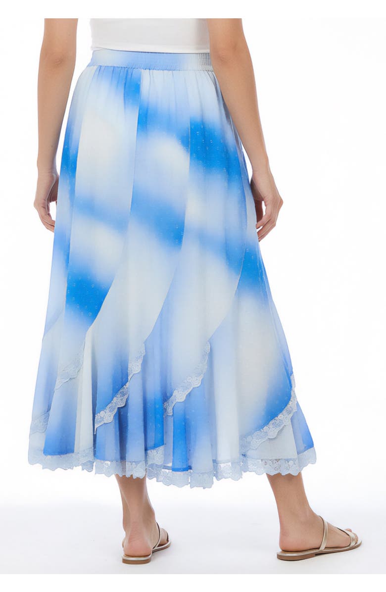 Roaman's Plus Size French Skirt, Alternate, color, Horizon Blue Soft Mist