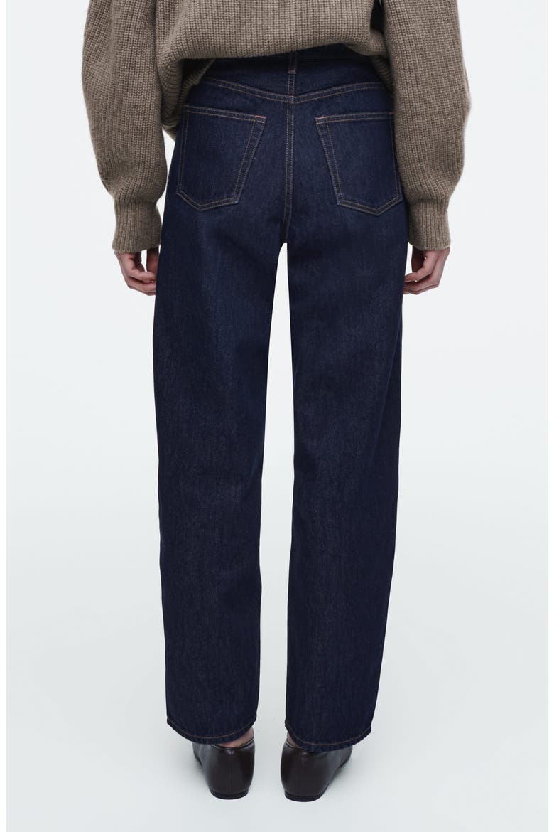 Arch Tapered Ankle Jeans, Alternate, color, BLUE DARK