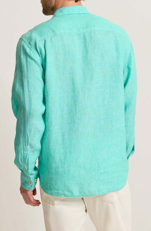 Tommy Bahama Paradise Breezer Linen Button-up Shirt In Tea Leaf