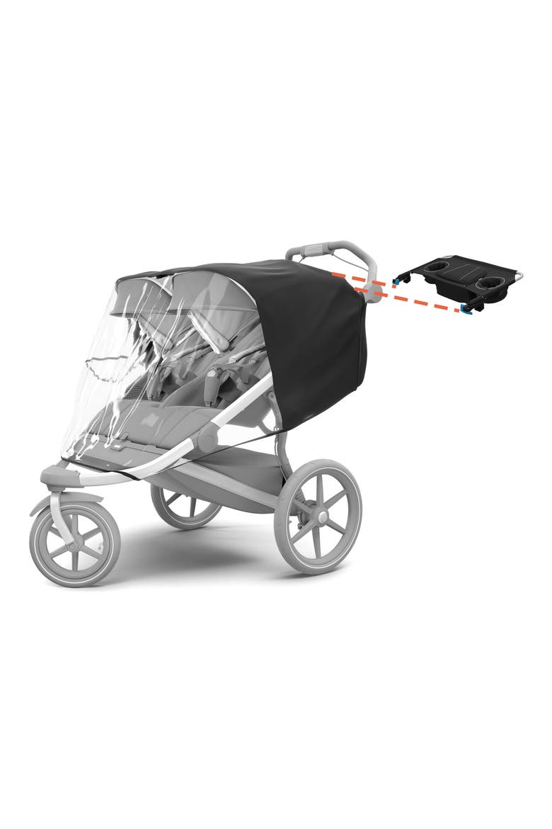Urban Glide 2 Double Jogging Stroller On-the-Go Bundle, Alternate, color, BLACK