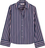 Madewell The Signature Cotton Poplin Y-Neck Shirt