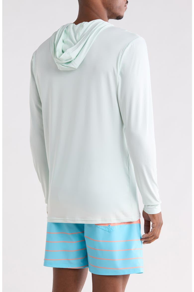 Overlap Hooded Long Sleeve T-Shirt, Alternate, color, CLOUD BLUE HEATHER