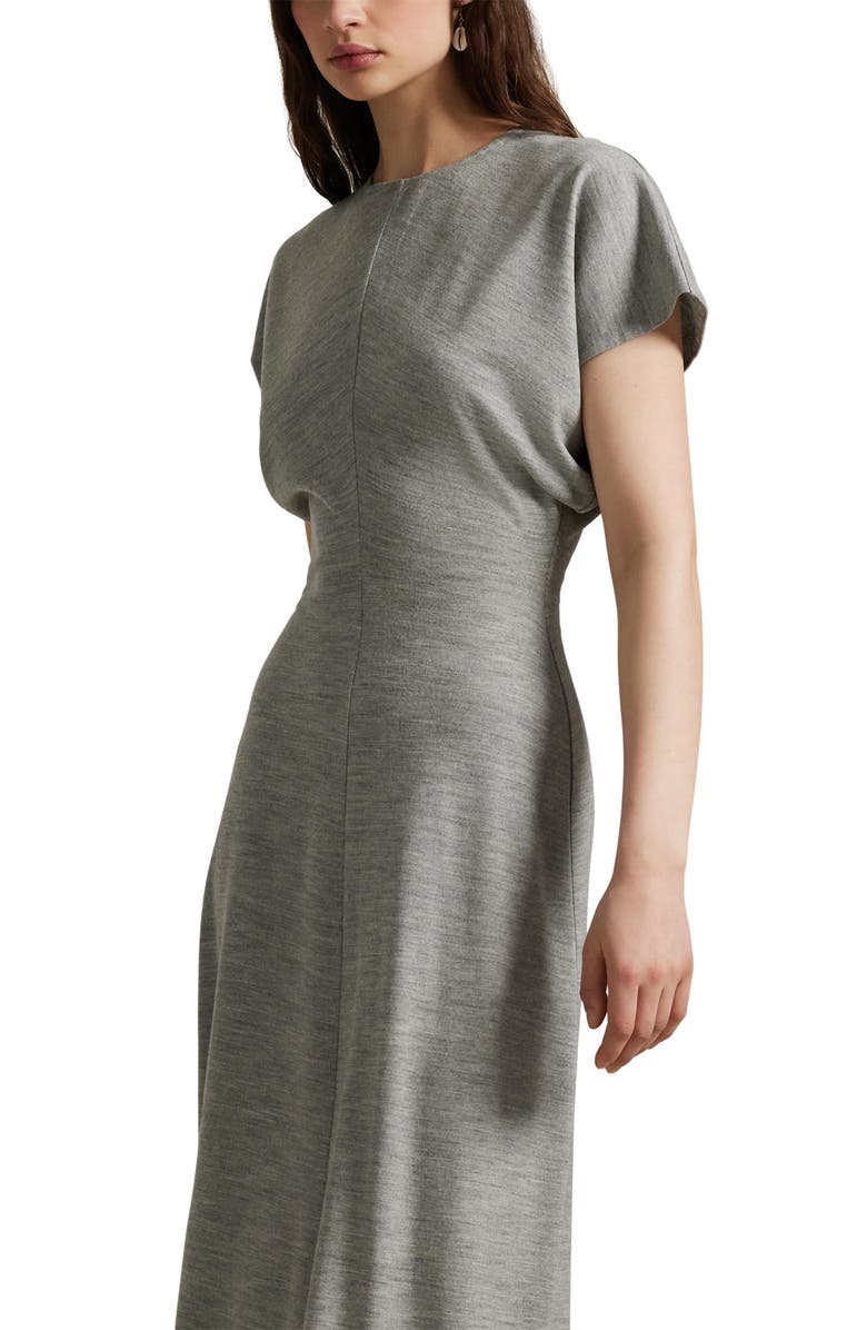 Wool Blend Dolman Sleeve Dress